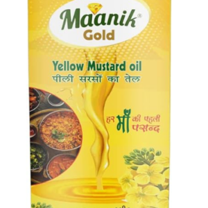 Maanik Gold Gold Yellow Mustard Oil - Enriched With Vitamin A & D, Ideal For Cooking, 5 L Tin