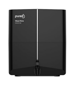 Pureit Wave Prime Mineral RO+MF | 6 stage Purification | 7 Litres Capacity | Up to 45% Water Savings | Suitable for Borewell, Tanker & Muncipal Water | Wall Mountable | Black